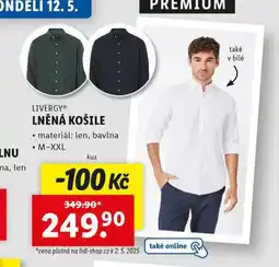 Lidl Lněná košile nabídka