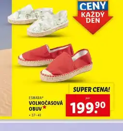 Lidl Volonočasová obuv nabídka