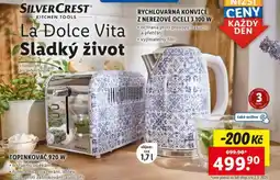 Lidl Rychlovarná konvice z nerezové oceli 3100 w nabídka