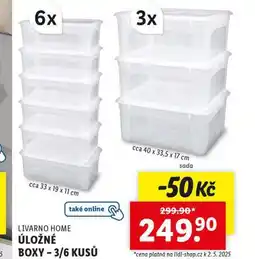 Lidl Úložné boxy nabídka