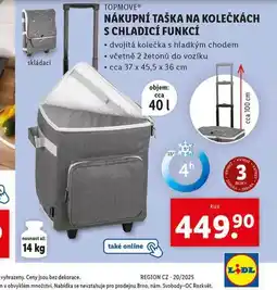 Lidl Nákupní taška na kolečkách s chladicí funkcí nabídka
