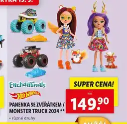 Lidl Panenka se zvířátkem / monster truck 2024 nabídka