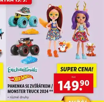 Lidl Panenka se zvířátkem / monster truck 2024 nabídka