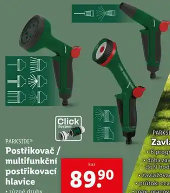 Lidl Postřikovač / multifunkční postřikovací hlavice nabídka