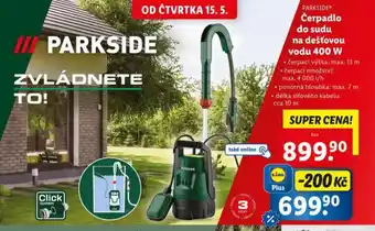 Lidl Čerpadlo do sudu na dešťovou vodu 400 w nabídka