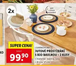 Lidl Jutové prostírání s bio bavlnou nabídka