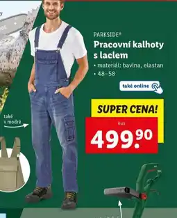 Lidl Pracovní kalhoty s laclem nabídka