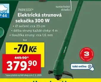Lidl Elektrická strunová sekačka 300 w nabídka