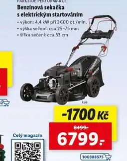 Lidl Benzínová sekačka s elektrickým startováním nabídka