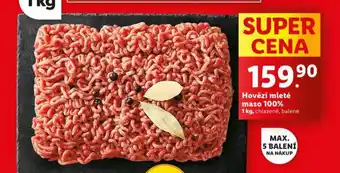 Lidl Hovězí mleté maso 1000 nabídka