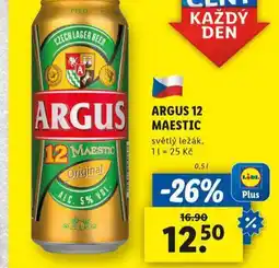 Lidl Pivo argus 12 maestic nabídka