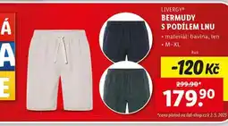 Lidl Bermudy s podílem lnu nabídka