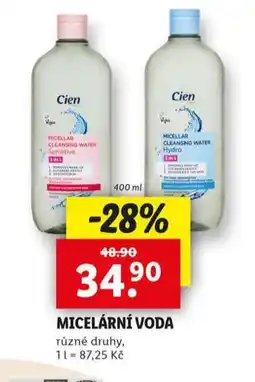 Lidl Cien micelární voda nabídka