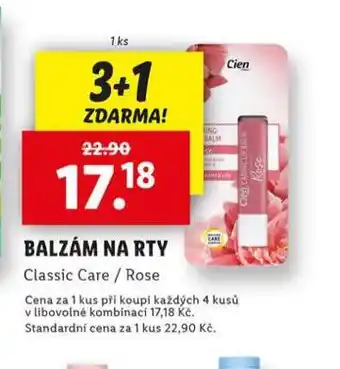 Lidl Cien balzám na rty nabídka
