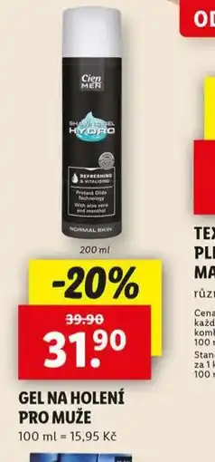 Lidl Cien gel na holení nabídka