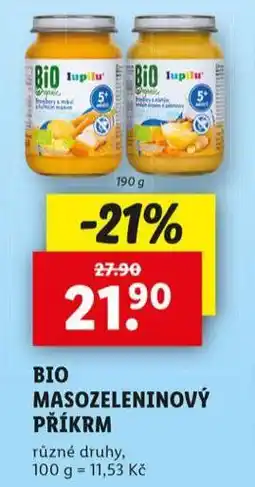 Lidl Bio masozeleninový příkrm nabídka