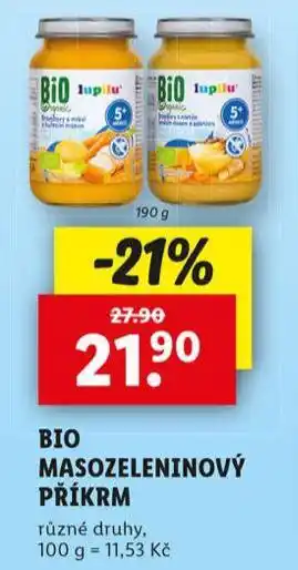 Lidl Bio masozeleninový příkrm nabídka
