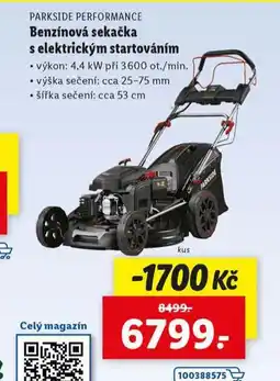 Lidl Benzínová sekačka s elektrickým startováním nabídka