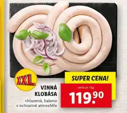 Lidl Vinná klobása nabídka