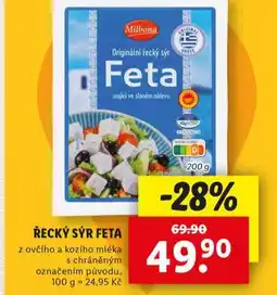 Lidl Řecký sýr feta nabídka
