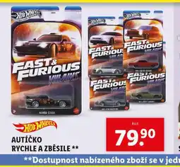 Lidl Autíčko rychle a zběsile nabídka