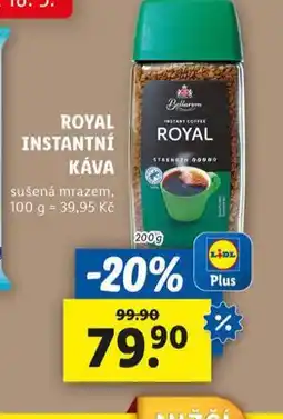 Lidl Royal instangtní káva nabídka