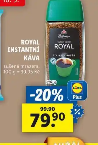 Lidl Royal instangtní káva nabídka