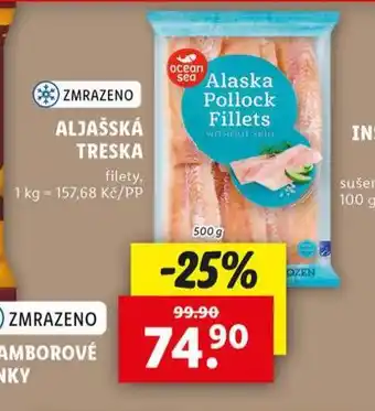 Lidl Aljašská treska nabídka