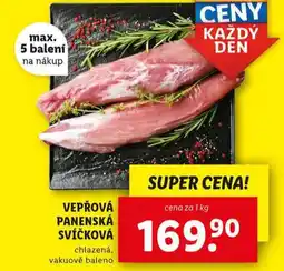Lidl Vepřová panenská svíčková nabídka