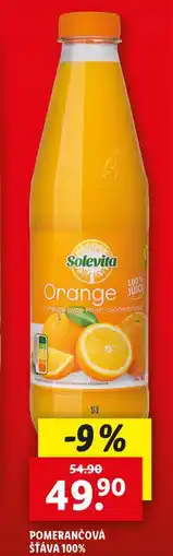 Lidl Pomerančová šťáva 100% nabídka