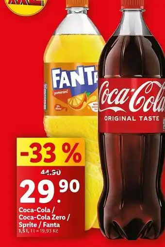 Lidl Coca-Cola/ Coca-Cola Zero/ Sprite/Fanta nabídka