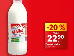 Lidl Čerstvé mléko nabídka