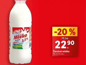 Lidl Čerstvé mléko nabídka