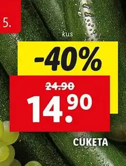 Lidl Cuketa nabídka