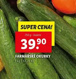 Lidl Farmářské okurky nabídka