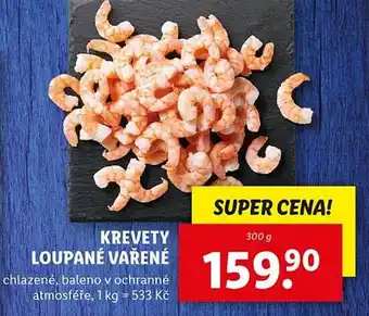 Lidl Krevety loupané vařené nabídka