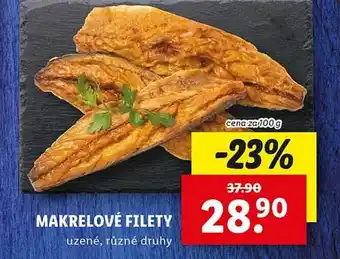 Lidl Makrelové filety nabídka