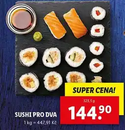 Lidl Sushi pro dva nabídka