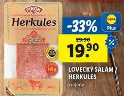 Lidl Lovecký salám/ herkules nabídka