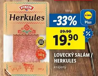 Lidl Lovecký salám/ herkules nabídka