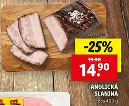 Lidl Anglická slanina nabídka
