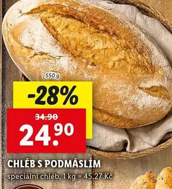 Lidl Chleb s podmáslím nabídka