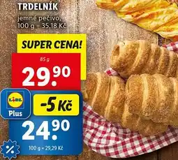 Lidl Trdelník jemné pečivo nabídka