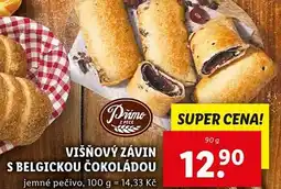 Lidl Višňový závin s belgickou čokoládou nabídka