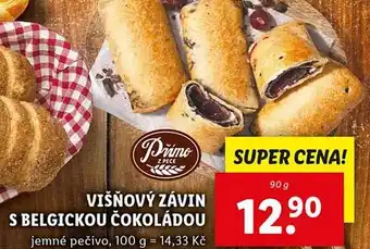 Lidl Višňový závin s belgickou čokoládou nabídka