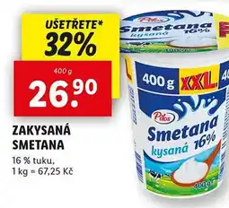 Lidl Zakysaná smetana nabídka