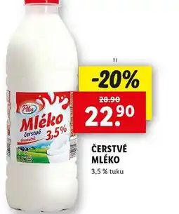 Lidl Čerstvé mléko nabídka