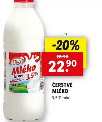 Lidl Čerstvé mléko nabídka