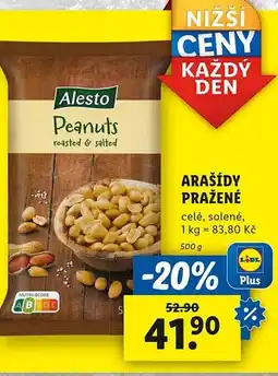 Lidl Arašídy pražené nabídka