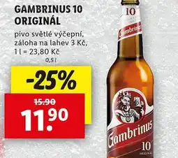 Lidl Gambrinus 10 originál nabídka